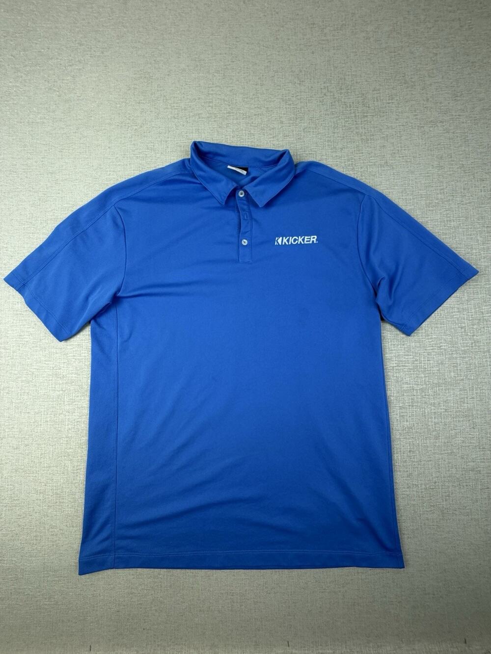 Nike Golf Kicker Audio Men’s XXL Blue Fit Dry Performance Logo Polo